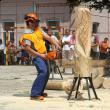 Concurs de tăiat şi sculptat lemne la Zilele Putnei