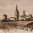 Dragomirna, mănăstirea – desen de Rudolf Bernt (1844-1914)