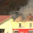 Clădirea de birouri a unei firme din Frasin a fost cuprinsă de un puternic incendiu