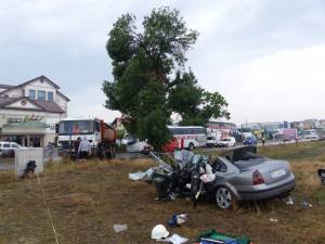 Accidentul de la sfârşitul lunii iulie, pe E 85, la ieşirea din Suceava spre Fălticeni, unde două femei şi-au pierdut viaţa