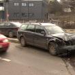 Autoturismul VW implicat în accident