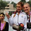 Elena Meroniac (dreapta) şi Roxana Borha, cu medaliile de argint cucerite la Baku, la Jocurile Europene