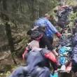 Mădălina Itu coborâtă de pe munte de salvamontiștii din Bușteni