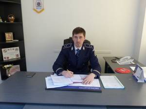 Inspectorul principal Gabriel Apopei, şeful Serviciului Poliţiei Rutiere Suceava