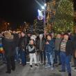 Mai puţin de 50 de persoane au fost aseară la protestul anti-PSD
