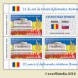Emisiunea comună de mărci poștale „25 de ani de relații diplomatice România – Slovacia”