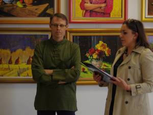 Pictorul David Croitor a expus 36 de ”stări”, la Muzeul de Istorie Suceava