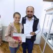 Eleva Bianca Coroamă-Nistor, de la Liceul Tehnologic „Ion Nistor” Vicovu de Sus, alături de prof. Ionel Cristinel Puha