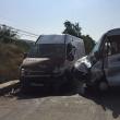 Cele două maşini implicate în accident Foto: BIT TV