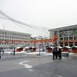 Zona centrală a municipiului Suceava este împodobită, începând de ieri, cu sute de steaguri tricolore