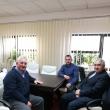 Primarul Ion Lungu s-a întâlnit cu rectorul USV, Valentin Popa, și antrenorul echipei de handbal, Adrian Chiruț