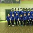 Echipa de handbal juniori III CSU Suceava, alături de antrenorul Vasile Boca