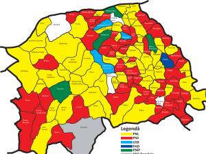 Șase partide și patru candidați independenți au câștigat cele 114 mandate de primar din județul Suceava
