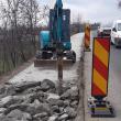 Lucrările la trotuarul de 90.000 de euro de la Dornești, distruse cu picamerul