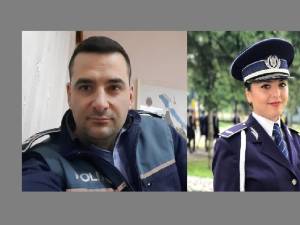 Cei doi polițiști din echipaj