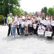 Sute de tineri, elevi, profesori, voluntari au participat vineri la o acțiune împotriva violenței