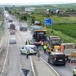 Covor asfaltic pe DN 17, între Șcheia și Ilișești. Se lucrează seara și pe timp de noapte
