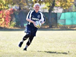 Aurel Hrișcă, la peste 80 de ani, pe terenul de rugby