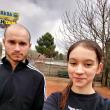 Antrenorul Bogdan Marasin și Maya Rotari
