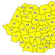 Cod galben de furtuni cu ploi abundente și vijelii, până duminică seara