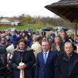 Gheorghe Flutur, Ion Lungu și Ioan Balan au participat la sfințirea bisericii de lemn din Adâncata