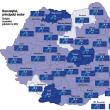 Harta creşterii economice din România. Foto zf.ro