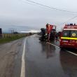 Dimineață complicată pe E 85: s-au răsturnat două autocisterne, una cu motorină și una cu apă, a ISU Suceava