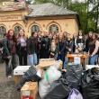 Deșeuri adunate şi reciclate de elevii liceului