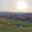 Zona din spatele Mănăstirii Teodoreni unde va fi înființată viitoarea pădure urbană a Sucevei