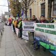 Sindicaliști TPL din Suceava, solidari cu colegii din Cluj, la protest