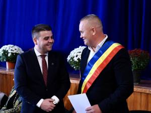 Președintele Consiliului Județean Suceava, Gheorghe Șoldan, a participat la învestirea primarului din Moldovița, Alin Boșutar