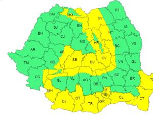 Cod galben urmat de cod portocaliu - intensificări ale vântului și ninsori până vineri seara