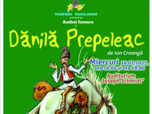 Spectacolul pentru copii „Dănilă Prepeleac”, miercuri, la Universitate