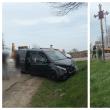 Accident provocat de o șoferiță care a pătruns pe un drum național-european fără a se asigura