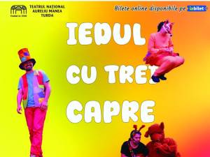„Iedul cu trei capre”, spectacol pentru copii, miercuri, pe scena Universității