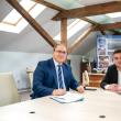 Președintele CJ Suceava, Gheorghe Șoldan, și rectorul Universității Suceava, Mihai Dimian