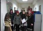 Studentii de la ASCOR au colindat redactia Monitorul de Suceava