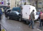 Traficul de pe Bulevardul George Enescu, paralizat de o tamponare