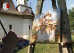 Caravană de pictură la biserica UNESCO de la Pătrăuţi, pentru muzeul care are nevoie de fonduri pentru a fi salvat