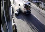 Dacie spulberată de un camion, la Câmpulung Moldovenesc