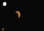 Luna sângerie, fenomenul astronomic al secolului, surprinsă de suceveni în imagini inedite